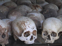 skulls, Killing Field of Choeung Ek 