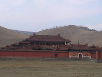 Monastery in the wilderness, north east mongolia