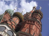 Church spires in red Square